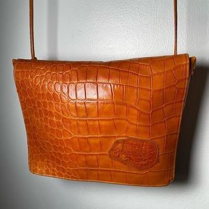Vintage warm brown Carlos Falchi bag